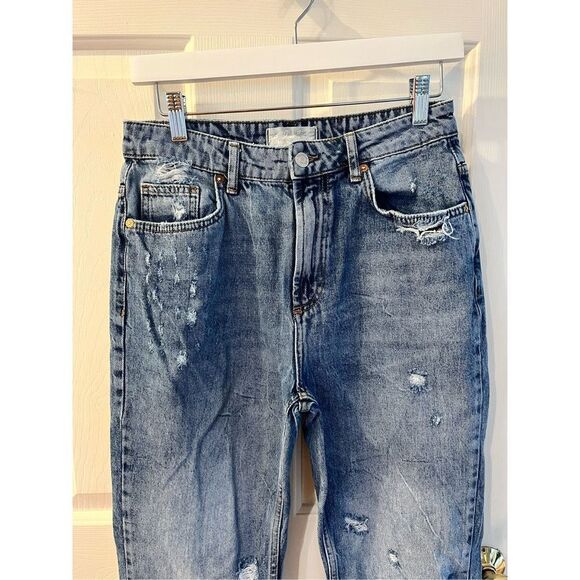 Free People We the Free Dakota Distressed Leg Jeans sz 27 EUC - Picture 3 of 11